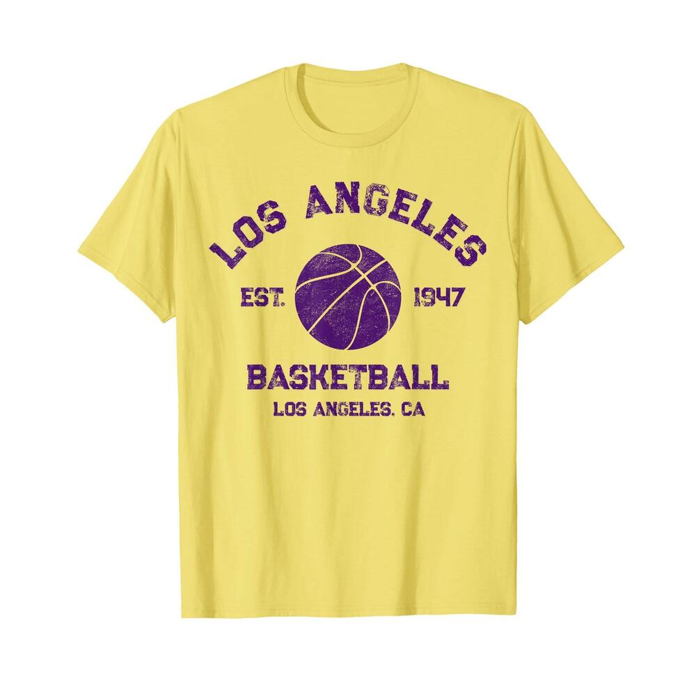 Vintage Los Angeles Basketball Est 1947 Distressed T-Shirt